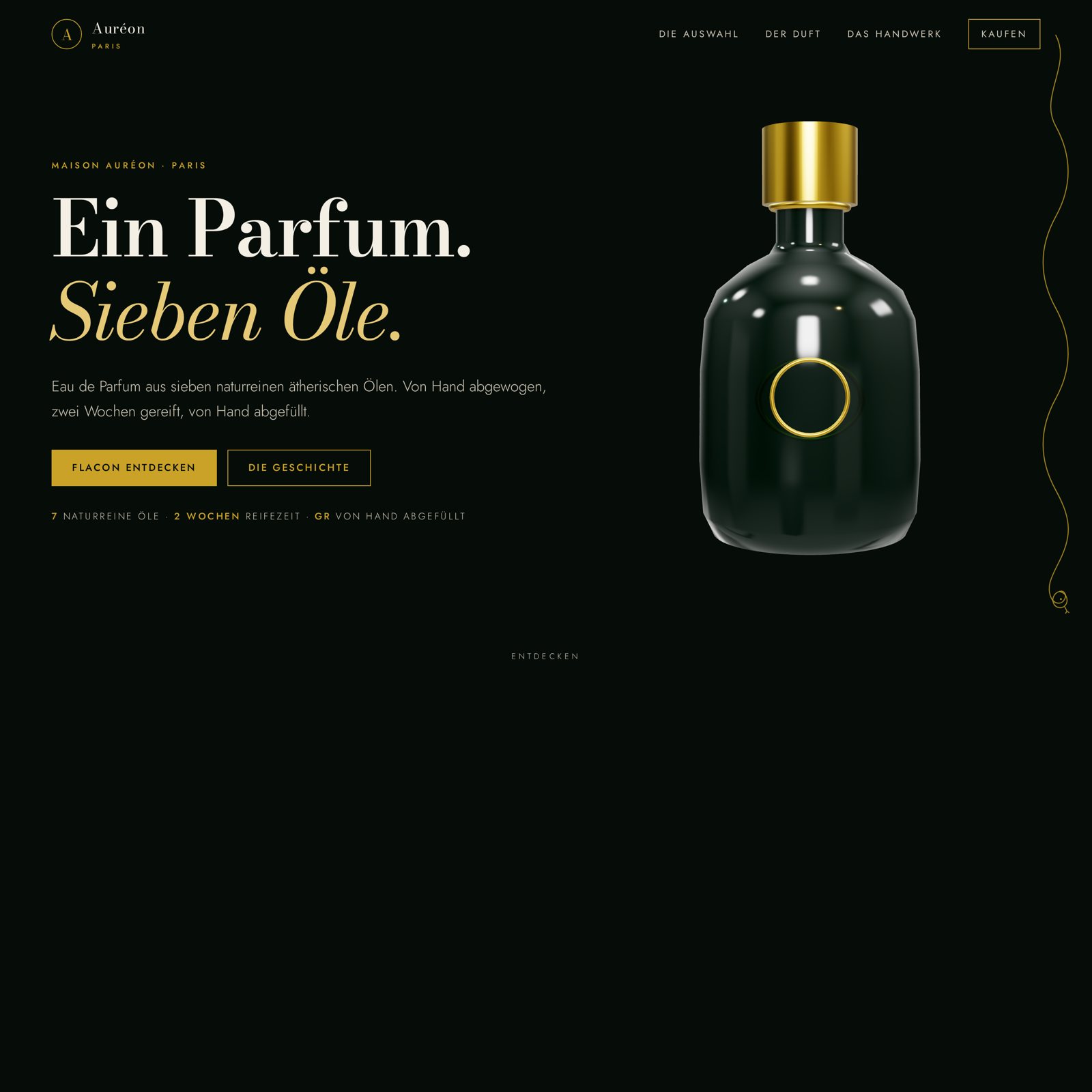 Startseite von Auréon Paris
